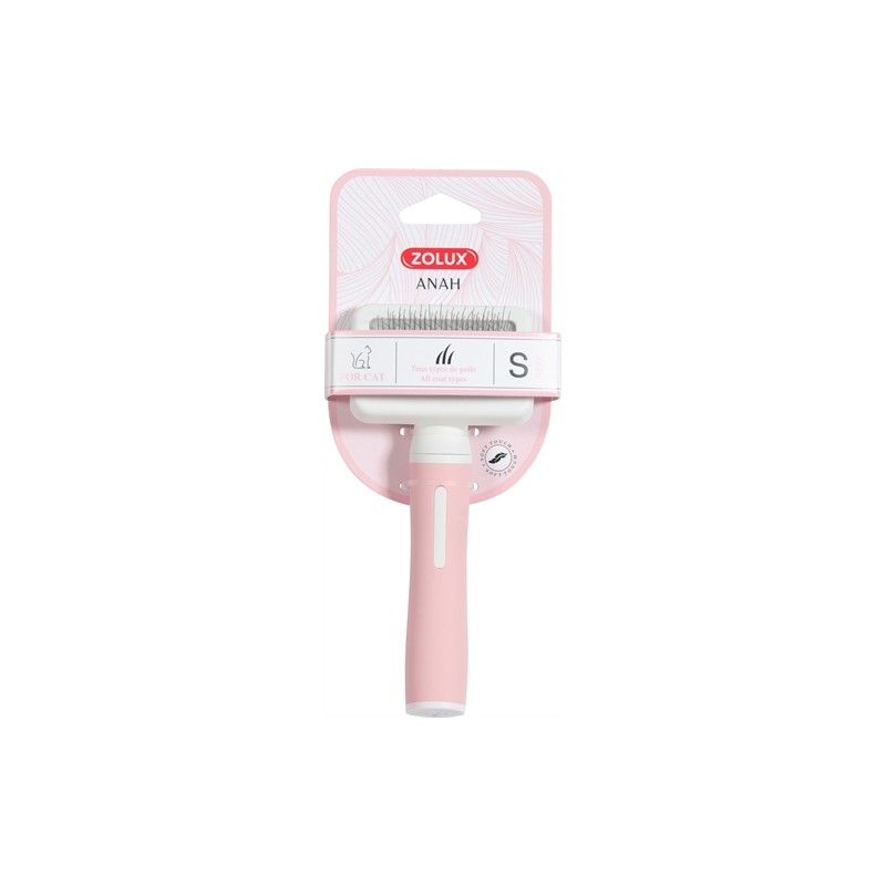 Zolux Anah Slickerborstel Roze / Wit