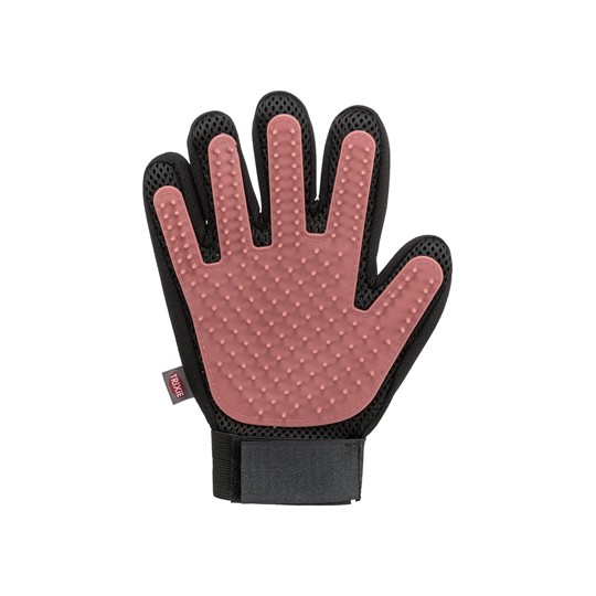 Trixie Vachtverzorgingshandschoen Mesh-Materiaal / Tpr Roze / Zwart