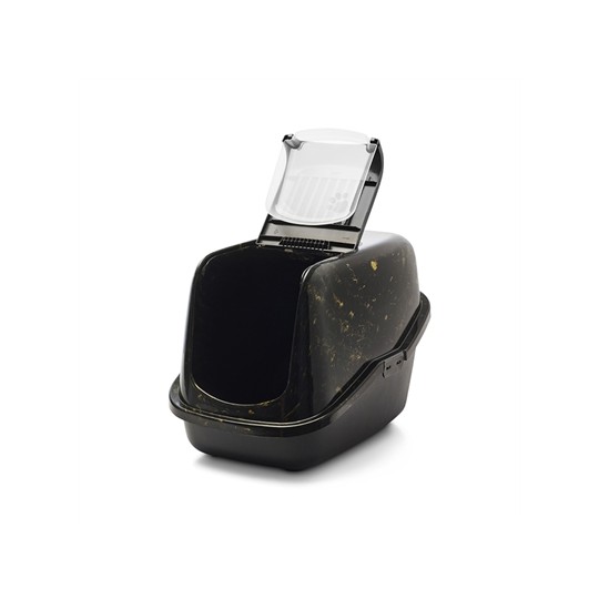 Savic Kattenbak Nestor Marble Zwart / Goud