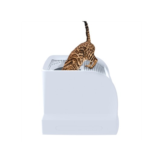 Imac Kattenbak Frida Met Lade Lichtblauw