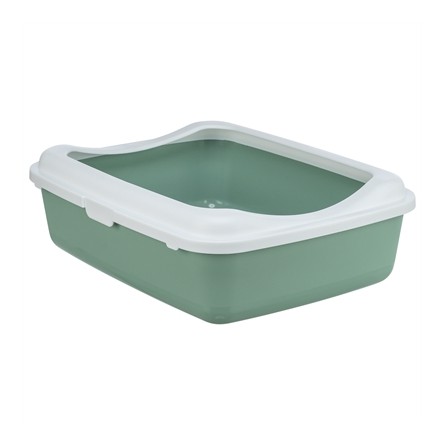 Trixie Kattenbak Classic Met Rand Salie / Wit