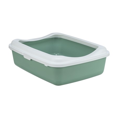 Trixie Kattenbak Classic Met Rand Salie / Wit