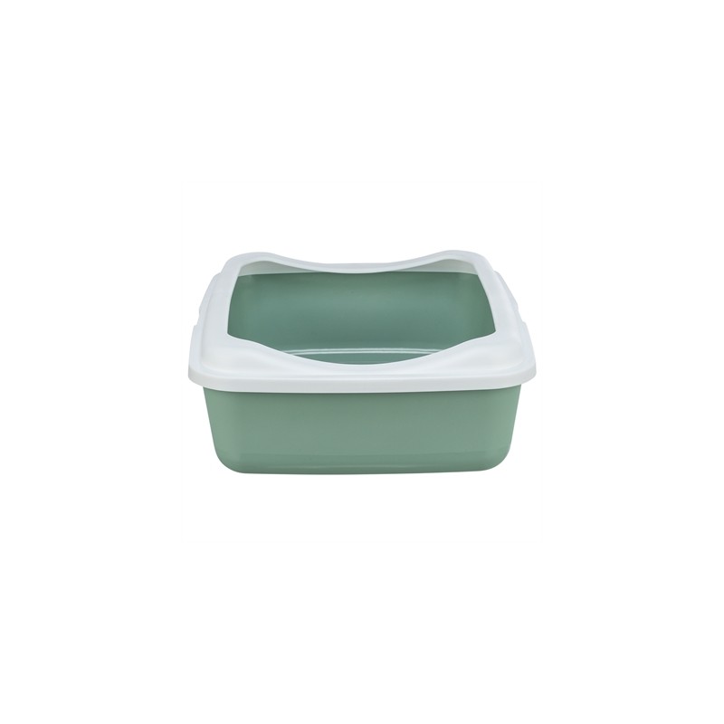 Trixie Kattenbak Classic Met Rand Salie / Wit