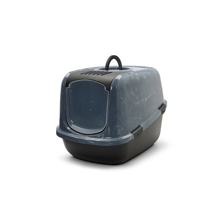 Savic Kattenbak Nestor Jumbo Marble Grijs / Zwart