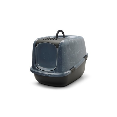 Savic Kattenbak Nestor Jumbo Marble Grijs / Zwart