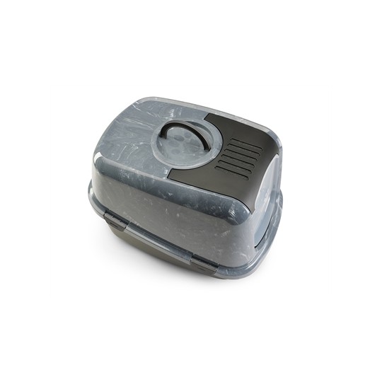 Savic Kattenbak Nestor Jumbo Marble Grijs / Zwart