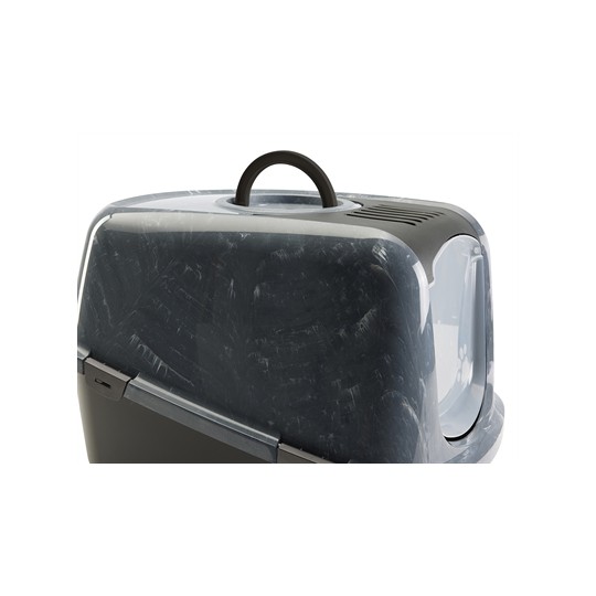 Savic Kattenbak Nestor Jumbo Marble Grijs / Zwart