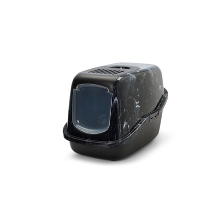 Savic Kattenbak Nestor Marble Zwart / Wit