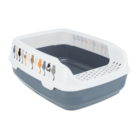 Trixie Kattenbak Delio Paars / Wit