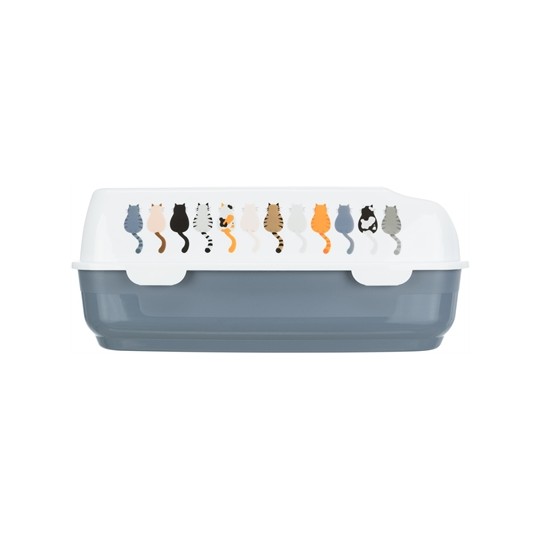 Trixie Kattenbak Delio Paars / Wit