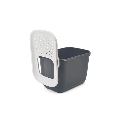 Savic Kattenbak Hop In Antraciet / Wit