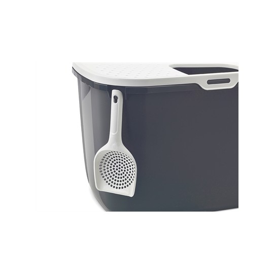 Savic Kattenbak Hop In Antraciet / Wit