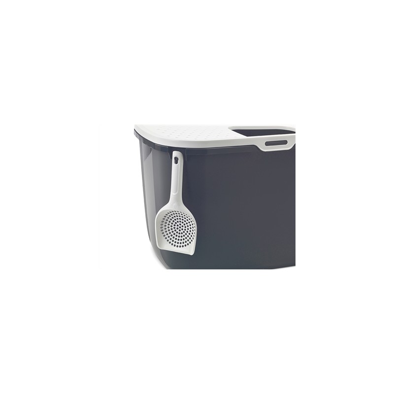 Savic Kattenbak Hop In Antraciet / Wit