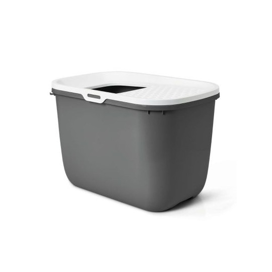 Savic Kattenbak Hop In Antraciet / Wit