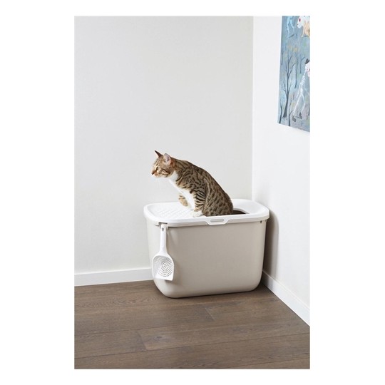 Savic Kattenbak Hop In Wit / Mokka