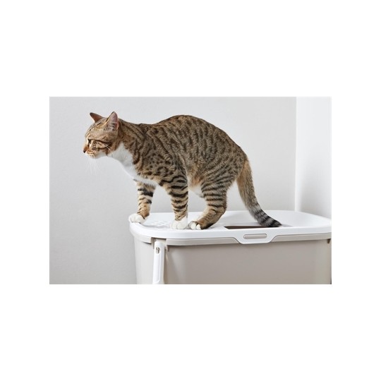 Savic Kattenbak Hop In Wit / Mokka