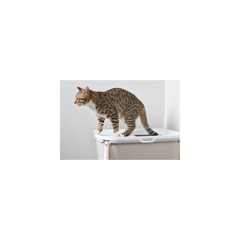 Savic Kattenbak Hop In Wit / Mokka