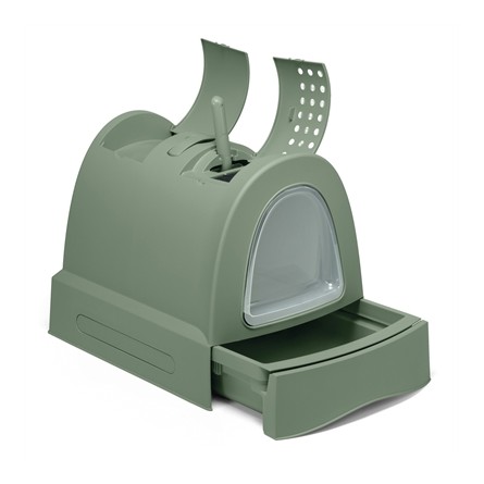 Imac Kattenbak Zuma 2Nd Life Met Schuiflade Groen