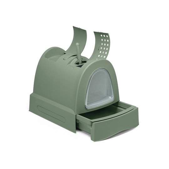 Imac Kattenbak Zuma 2Nd Life Met Schuiflade Groen