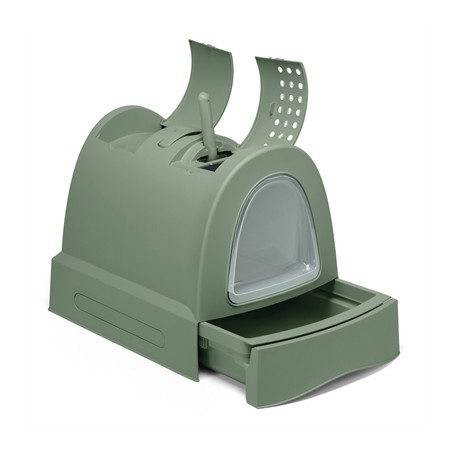 Imac Kattenbak Zuma 2Nd Life Met Schuiflade Groen