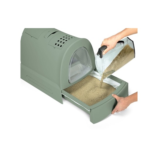 Imac Kattenbak Zuma 2Nd Life Met Schuiflade Groen