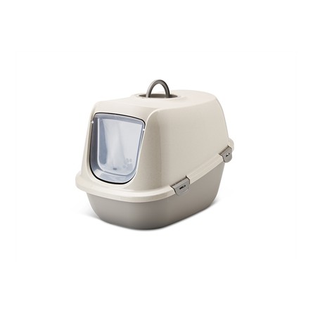 Savic Kattenbak Happy Planet Leo Mocca / Warmgrijs