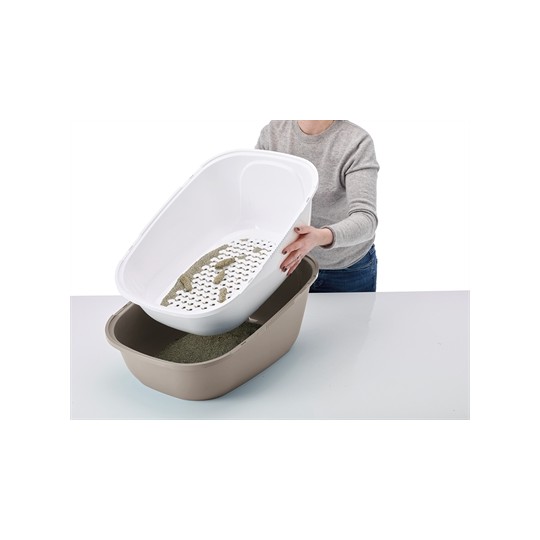 Savic Kattenbak Reina Sift Warmgrijs