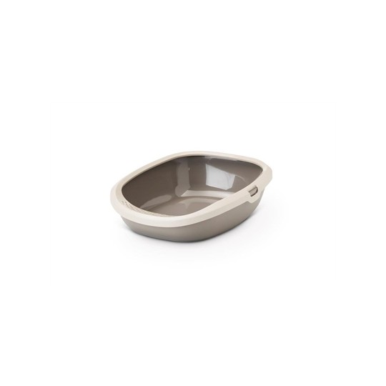 Savic Kattenbak Happy Planet Gizmo Met Rand Mocca / Warmgrijs