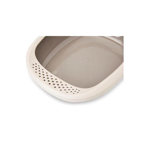 Savic Kattenbak Happy Planet Gizmo Met Rand Mocca / Warmgrijs