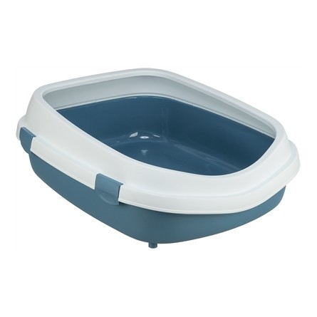 Trixie Kattenbak Primo Met Rand Blauw / Wit