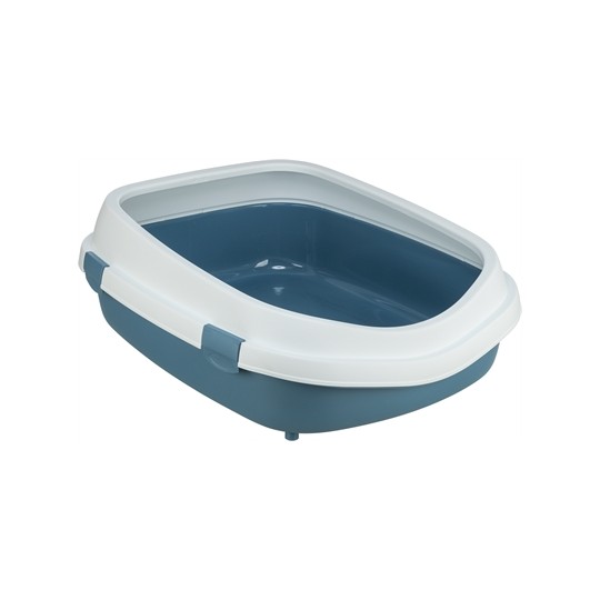 Trixie Kattenbak Primo Met Rand Blauw / Wit