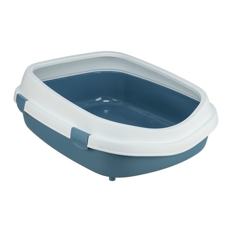 Trixie Kattenbak Primo Met Rand Blauw / Wit