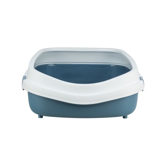 Trixie Kattenbak Primo Met Rand Blauw / Wit