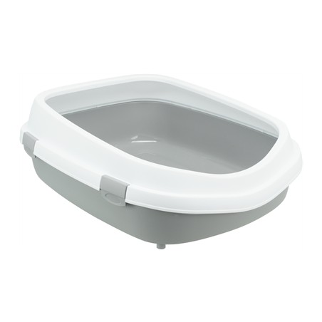 Trixie Kattenbak Primo Met Rand Grijs / Wit