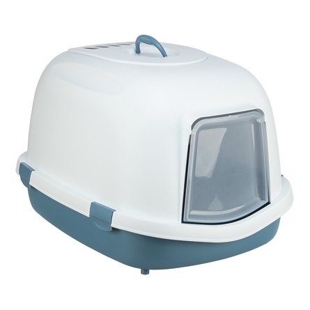 Trixie Kattenbak Primo Xxl Top Met Kap Blauw / Wit