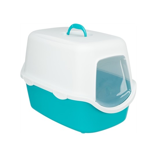 Trixie Kattenbak Vico Turquoise / Wit