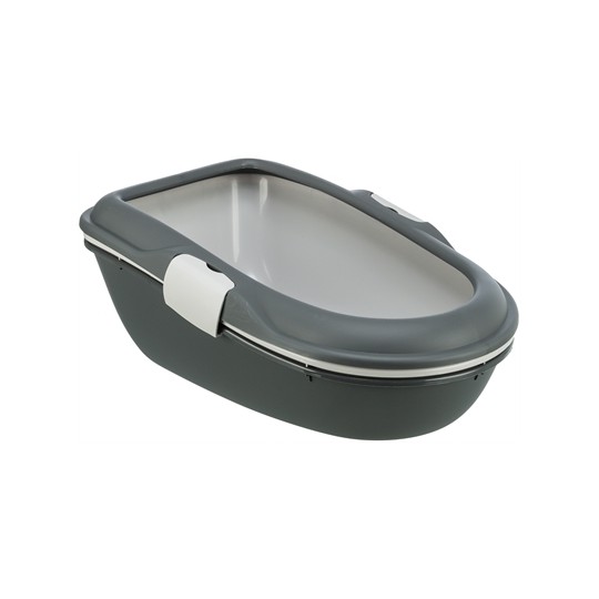 Trixie Berto Kattenbak Open Met Scheidingssyteem Grijs/Pastelblauw/Graniet