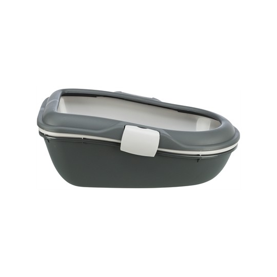 Trixie Berto Kattenbak Open Met Scheidingssyteem Grijs/Pastelblauw/Graniet