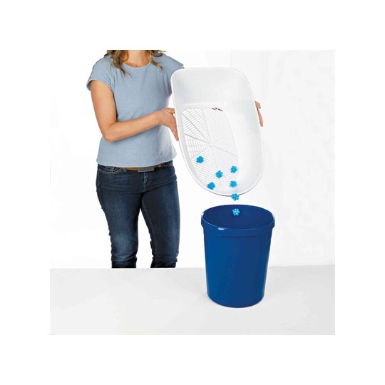 Trixie Berto Kattenbak Open Met Scheidingssyteem Grijs/Pastelblauw/Graniet