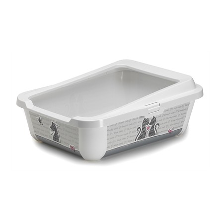 Moderna Trendy Cat Kattenbak Open + Rand Cats In Love