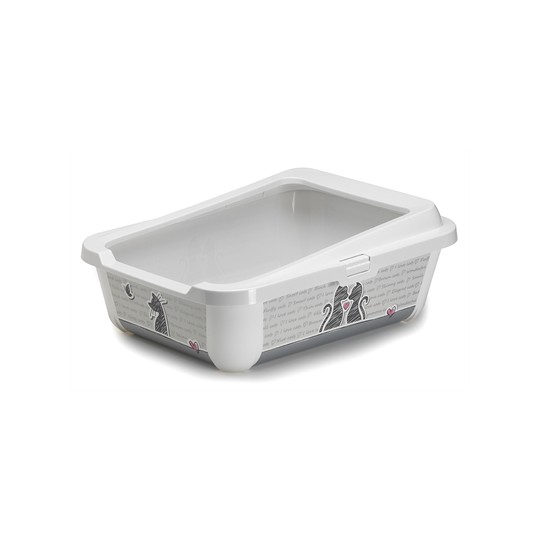 Moderna Trendy Cat Kattenbak Open + Rand Cats In Love