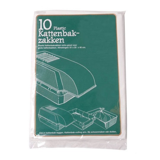 Merkloos Plastic Kattenbakzak Voor Extra Grote Kattenbakken