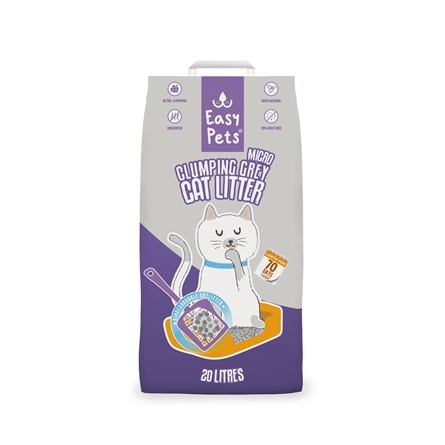 Easypets Kattenbakvulling Clumping Grey Micro