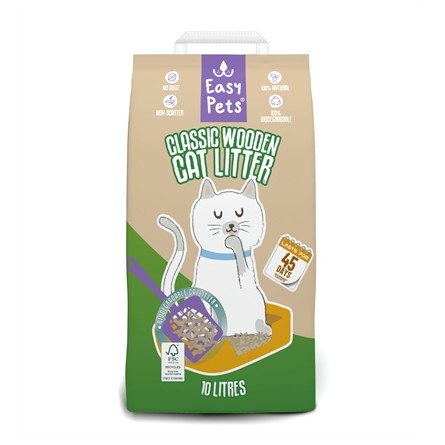 Easypets Biodegradable Classic Houtkorrels Kattenbakvulling
