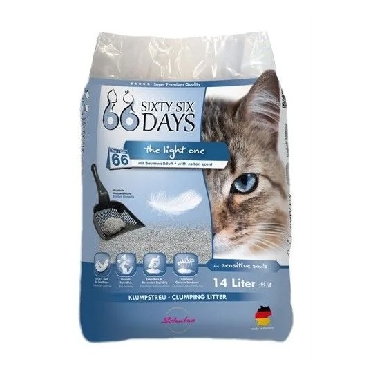 Merkloos 66 Days Cotton Light Kattenbakvulling