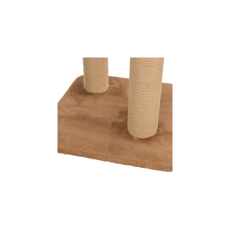 Trixie Krabpaal Leo Panterprint Ligplaats Met Boog Bruin