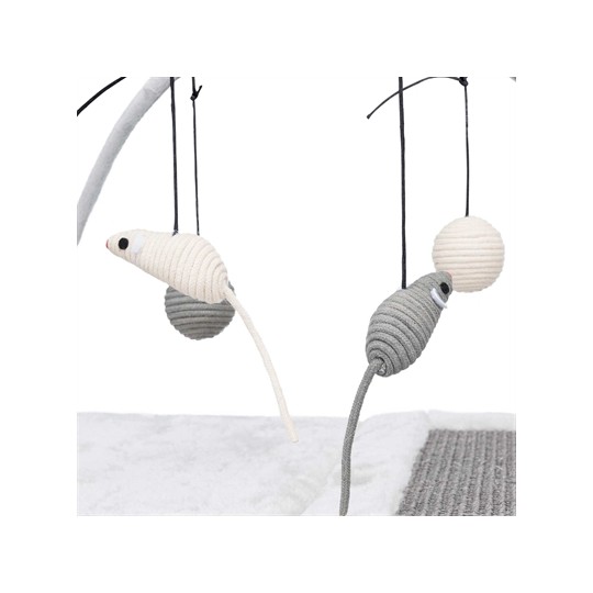 Trixie Krabmat Met Speeltjes Aan Koord Grijs