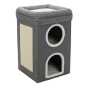 Trixie Krabpaal Cat Tower Saul Grijs