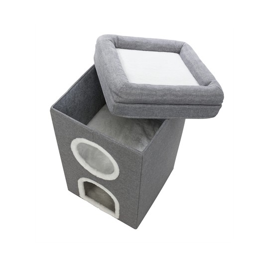 Trixie Krabpaal Cat Tower Saul Grijs