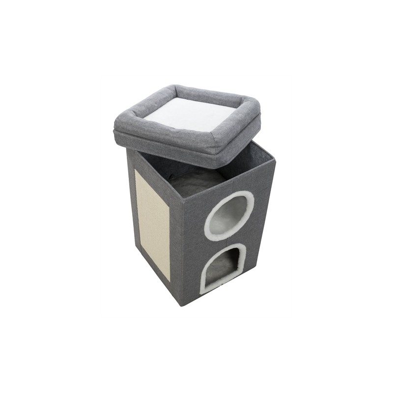 Trixie Krabpaal Cat Tower Saul Grijs